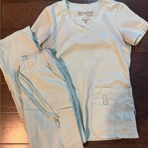 Light Aqua Grey’s Anatomy Scrub Set